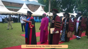 Procession on the Occasion of the Inauguration of Most Rev John Baptist Odama as the Chancellor Universiy of Sacred Heart-courtesy USHG