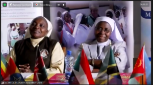Mother Cecilia Njeri ACWECA president and Sr. Hellen ACWECA SG