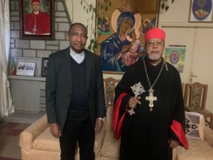 His Eminence Berhaneyesus Demerew Cardinal Souraphiel together with AMECEA Secretary General Fr. Anthony Makunde