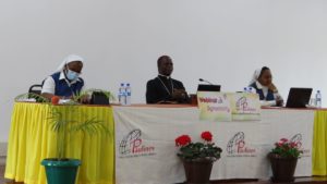 Bishop Maurice Muhatia during presentation on Synod of Synodality