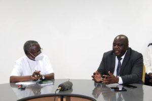 Right: Bishop Benjamin Phiri and Left: Mr. Matamb0