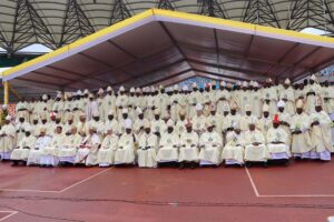 AMECEA Bishops during opening Mass at Benjamin Mkapa Stadium, Tanzania@0.3x
