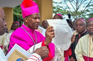 Bishop Wolfgang Pisa OFM CaP, ordination celebration held at Ilulu Stadium, Lindi.