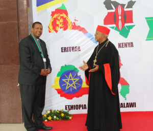 His Eminence Cardinal Berhanyesus, Archbishop of Addis Ababa and President of Catholic Bishops’ Conference of Ethiopia, together with the Secretary General Fr Teshome