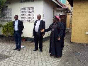 His Grace Lambert in the Middle with Bishop Kibira on the Right