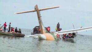 At least 19 dead as Tanzania plane crashes into lake