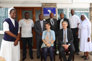 Officials from Vatican Dr. Ruffini and Natasa, visit AMECEA Secretariat