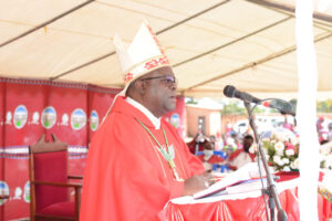 Archbishop George Desmond Tambala made his initial complete appointments - Pictured during Sacrament of Confirmation Mass at Kaggwa Parish, Lilongwe.