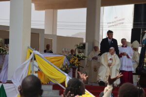 Pope Francis bid farewell to South Sudanese after mass