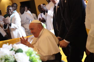 Pope Francis during Pope Francis visit South Sudan