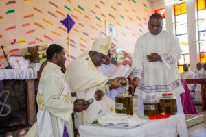 Archbishop Tambala at the 2023 Chrism Rite in Lilongwe