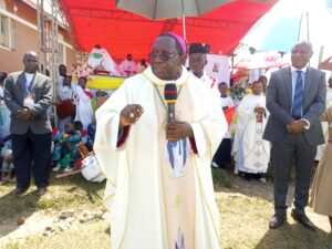 BISHOP KIBIRA AT KABUYIRI DIVINE MERCY SHRINE
