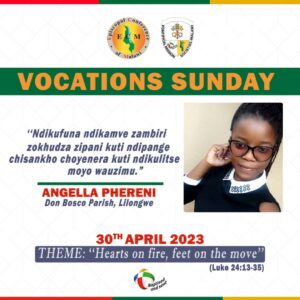 I want to hear more about religious institutes so that I make a right decision in my spiritual life - Angella Phereni in the flyer