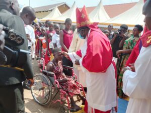 BISHOP KIBIRA CONFIRMING PWD CHRISITANS