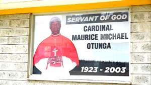 A side-view of Cardinal Otunga's Memorial Hall which archives his personal artefacts.