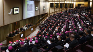 Pope Francis attends morning session of extraordinary Synod of Bishops on the family