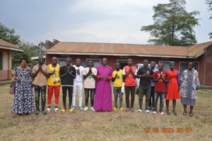 Bishop Kibira with the Survivors