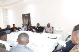 Catholic University of Malawi staff discussing on the Research Capacity Building