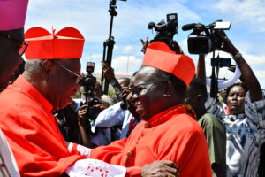 Photo of Cardinal Stephen Ameyu and Cardinal Wako