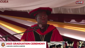 Chancellor of the University, Bishop Charles Sampa Kasonde of Zambia’s Solwezi Diocese