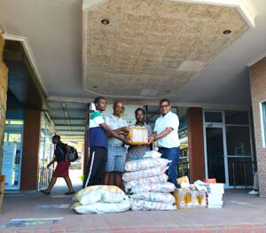 Well-wisher donates items to needy student