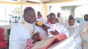 Archbishop Ignatius Chama during Eucharistic Celebration