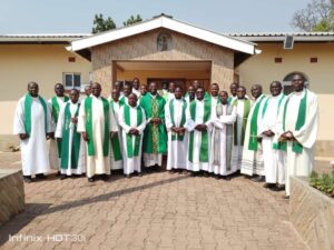 Fr. Cletus and Priests of Solwezi Diocese