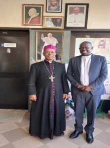Fr. Paul & H.G. Menghistea during the courtesy meeting