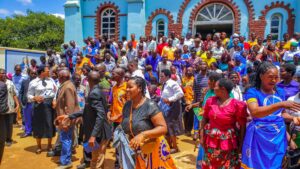 A group photograph of the new leaders at Likuni parish.