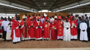 Bishops, Priests and other civil leaders in group photos after the Mass at Paimol Martyrs shrine