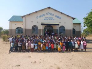 Holy Childhood outside St Patrick Catholic Church in Kifubwa Deanery in the Catholic Diocese of Solwezi