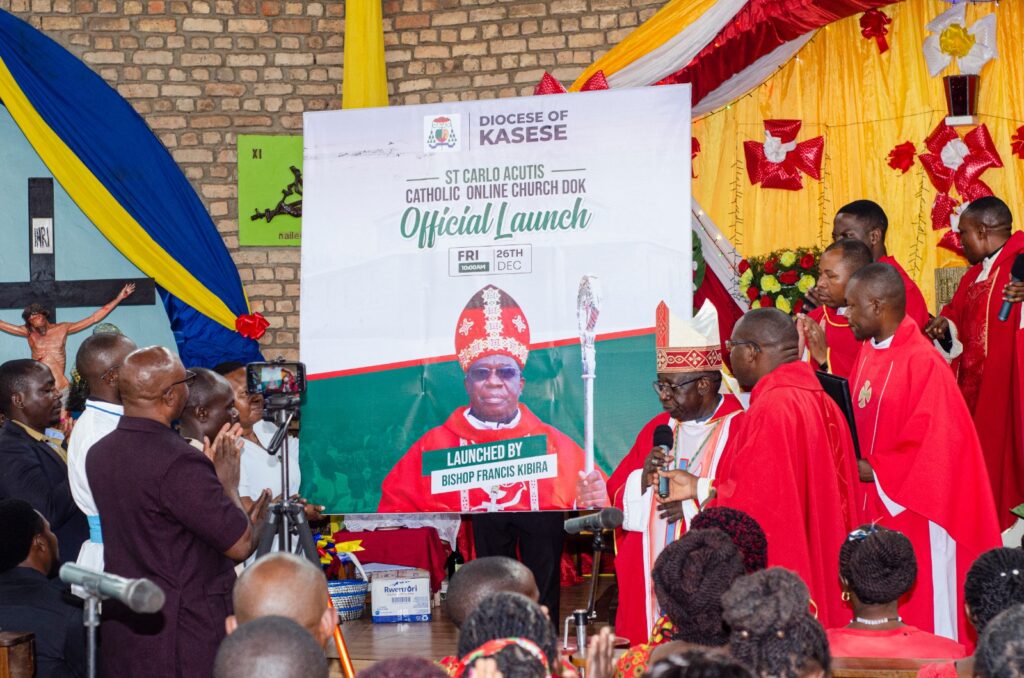 BISHOP KIBIRA LAUNCHING ONLINE CATHOLIC CHURCH DIOCESE OF KASESE