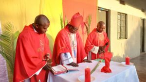 BISHOP KIBIRA DURING PALM SUNDA MASS