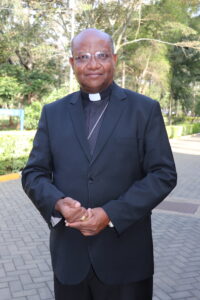 The Archbishop of Nyeri Archdiocese Most Rev. Anthony Muheria, who is also  the Chairman if the planning committee